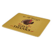 あらゆることに感謝を トルキー 感謝祭 カッティングボード (角)