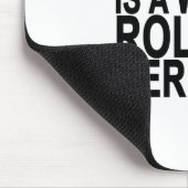 あらゆるすばらしい人の後ろで彼女の目を転がっている女性はです マウスパッド (コーナー)