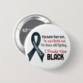 あらゆるのためのメラノーマ.....私は得意気に黒1を身に着けています 缶バッジ (正面&裏面)