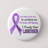 あらゆるのための蟹座.....私は得意気にラベンダー1を身に着けています 缶バッジ (正面)