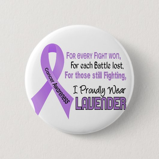 あらゆるのための蟹座.....私は得意気にラベンダー1を身に着けています 缶バッジ (正面)