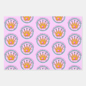 あらゆるものの女王のためのミディアムギフトバッグ ラッピングペーパーシート (正面2)