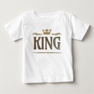 あらゆるものの王を示す中世の王冠 ベビーTシャツ