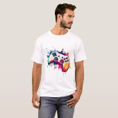 あらゆるものを制する！ビデオゲームコントローラー ゲーマー Tシャツ (正面フル)