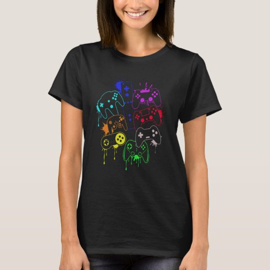 あらゆるものを制御せよ ビデオゲームコントローラー Tシャツ (正面)