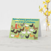 あらゆるよい女性-挨拶状の後ろ カード (黄色い花)