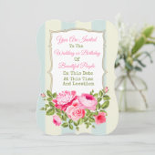 あらゆるイベントに使える花の招待状 招待状 (スタンド正面)