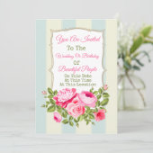 あらゆるイベントに使える花の招待状 案内状 (スタンド正面)