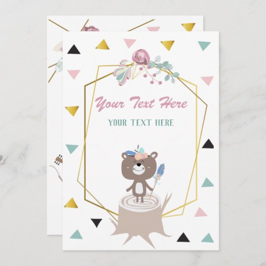 あらゆるイベントの招待状 招待状 (正面/裏面)