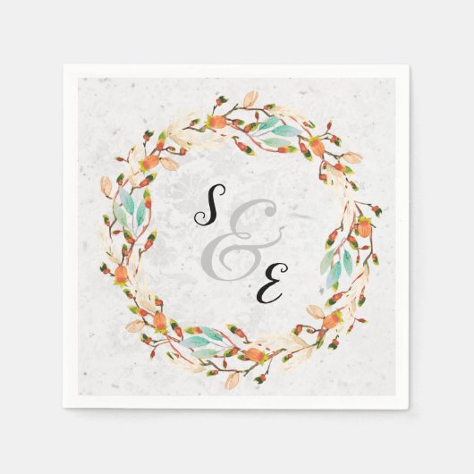 あらゆるエレガント機会のリース スタンダードカクテルナプキン (正面)