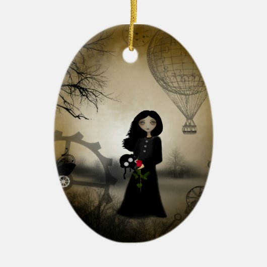 あらゆるオーナメントは上がりました セラミックオーナメント (正面)