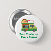 あらゆるコーナーのタコスのトラック: ヒラリー2016年 缶バッジ (正面&裏面)