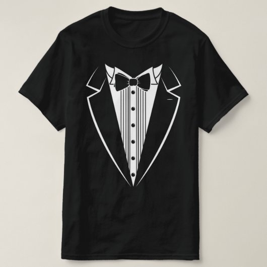 あらゆるシーンで使えるタキシード Tシャツ (デザイン正面)