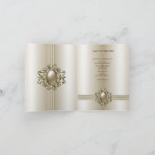 あらゆるシーンにぴったりなエレガントなパールジェムのカード招待状4 招待状 (内部)