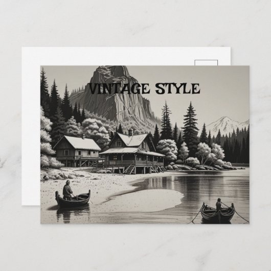 あらゆるシーンにふさわしいエレガントなグリーティングカード ポストカード (正面/裏面)