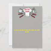 あらゆるシーンに対応するBBQ招待状 - 招待状 (裏面)