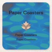 あらゆるシーンに最適な高品質の紙コースター スクエアペーパーコースター (正面)