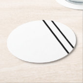 あらゆるシーンに最適な高品質の紙コースター ラウンドペーパーコースター (アングル)