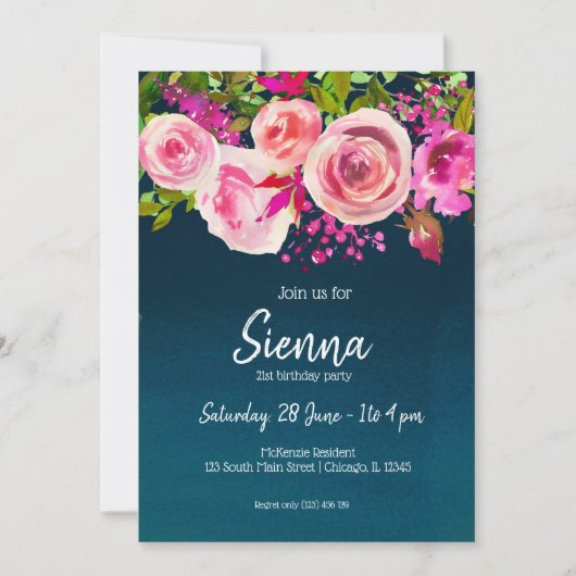 あらゆるシーンに花束を 招待状 (正面)