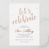 あらゆるシーンを祝おう！ホイル招待状 箔招待状 (正面)