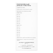 あらゆるタイプのスモールビジネス・アフターケアのご案内 ラックカード (裏面)