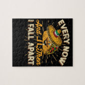 あらゆるタコスのノベルティ今及びそして私はタコス離れてころびます ジグソーパズル (横)