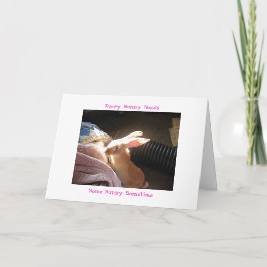 あらゆるバニーは、バニーいつか必要とします カード (正面)