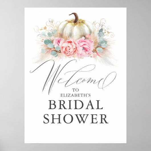 あらゆるパーティーに - パンプキンピンクの花のポスター ポスター (正面)