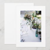 あらゆるフォーマルな食事会または結婚式への招待 招待状 (正面/裏面)