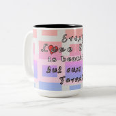 あらゆるラブストーリーは美しいコーヒー・マグです ツートーンマグカップ (正面左)