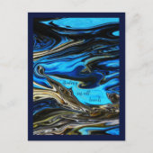 あらゆるレベルでの癒し マルチブルー ポストカード (正面)