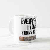 あらゆる事I愛… シガーのコーヒー・マグ コーヒーマグカップ (正面左)