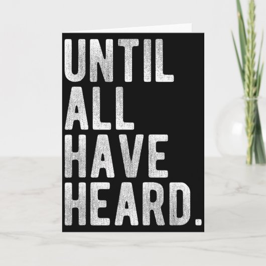 あらゆる人が福音を聞くまで伝える使命　クリスチャンの義務 カード (正面)