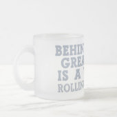 あらゆる人の後ろで襲います-スタイルを選んで下さい フロストグラスマグカップ (左)