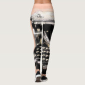 あらゆる作家は下草のタイプライターを愛します レギンス (裏面)