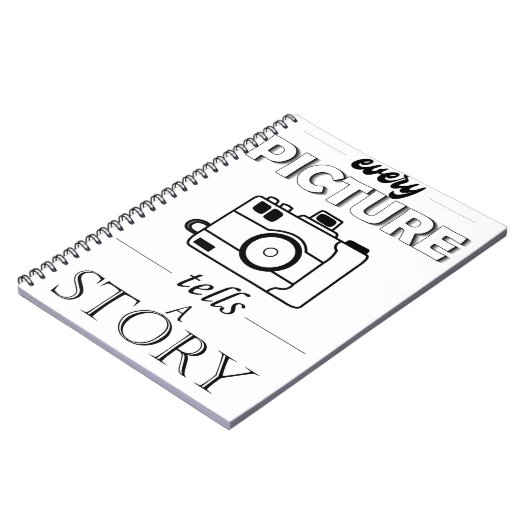 あらゆる写真は物語を告げます ノートブック (左側)