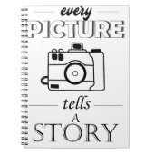 あらゆる写真は物語を告げます ノートブック (正面)