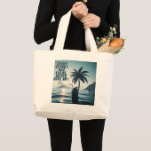 あらゆる努力は決して重要で与えない ラージトートバッグ (正面(商品))