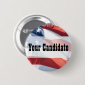 あらゆる原因-米国旗ボタンのためにカスタマイズ 缶バッジ (正面&裏面)