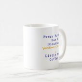 あらゆる問題にはコーヒーと数学による解決策 コーヒーマグカップ (正面右)