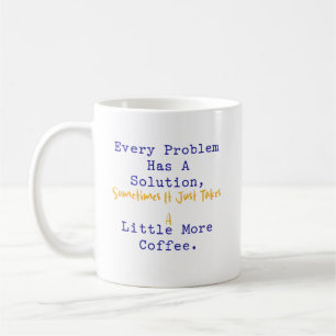 あらゆる問題にはコーヒーと数学による解決策 コーヒーマグカップ