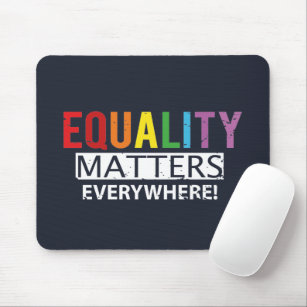 あらゆる場所で平等が問題を虹の人権 マウスパッド