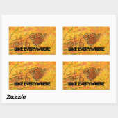 あらゆる場所で自転車 長方形シール (シート)