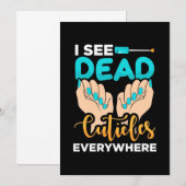 あらゆる場所にキューティクルが見える 招待状 (正面/裏面)