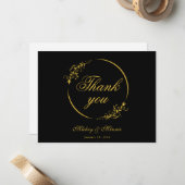 あらゆる場面で使えるエレガントなミニマリストサンクスカード ノートカード (正面/裏面インサイチュ)
