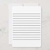 あらゆる場面に対応するアフロフューチャリズムの招待状 5" x 7" 招待状 (裏面)