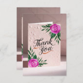 あらゆる場面に対応する上品なオーダーメイドの感謝を伝えるカード サンキューカード (正面/裏面)