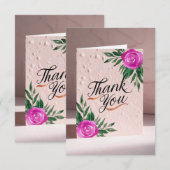 あらゆる場面に対応する上品なオーダーメイドの感謝カード サンキューカード (正面/裏面)