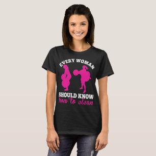 あらゆる女性はいかにきれいな重量挙げ知るべきです Tシャツ