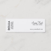 あらゆる女性はdoula -名刺--に値します スキニー名刺 (裏面)